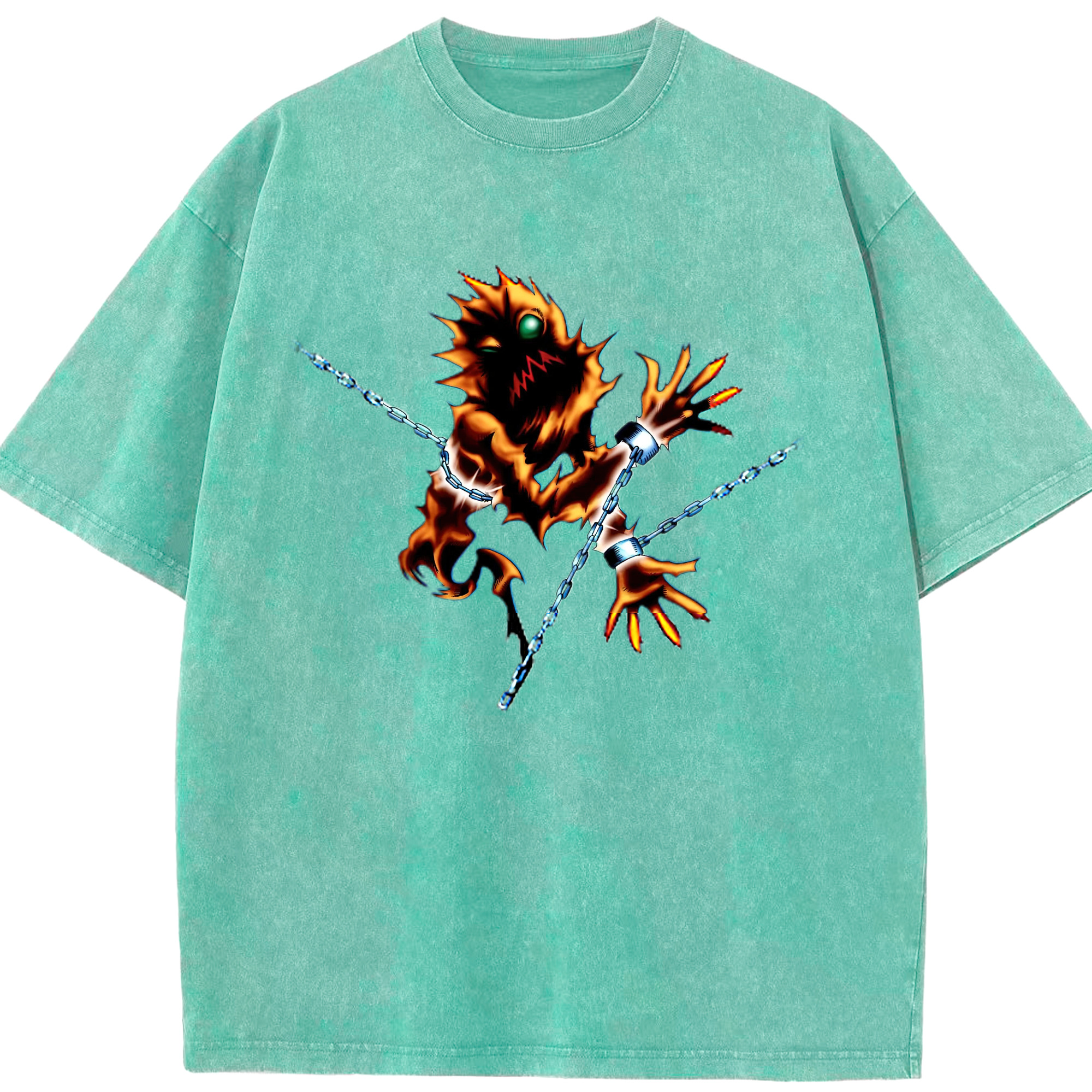 （画像用） 遊☆戯☆王 Yu-Gi-Oh! 綿100% ヴィンテージ風 半袖Tシャツ（フロントプリント）